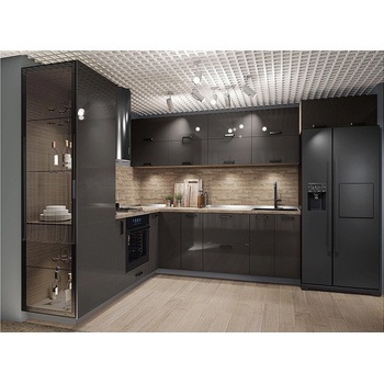 IRIM Модулна кухня City 9142 корпус мока / фронт антрацит гланц