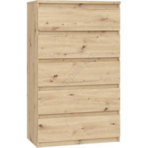 FORTE Комод с чекмеджета MAO, дъб Artisan (FR0042)