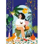 Pieces & Peace - Puzzle Blue Garden - 1 000 piese