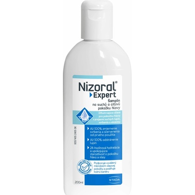 Nizoral Expert šampón na suchú a citlivů pokožku a vlasy 200 ml