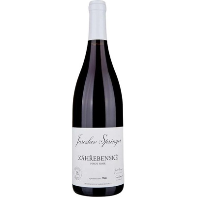 Jaroslav Springer Pinot Noir Záhřebenské 2022 13% 0,75 l (holá láhev)