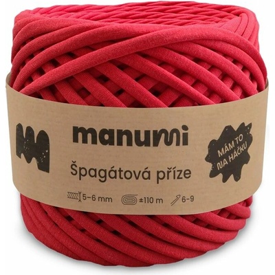 Manumi špagátová příze červená - 1 ks