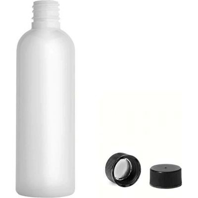 Via Plastová lahvička bílá s černým uzávěrem 100 ml