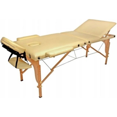 Pro salony Ekonomic 3 zónový dřevěný masérský stůl beige