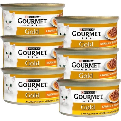 Gourmet Gold Sauce Delight s kuracím mäsom 6 x 85 g
