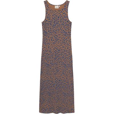 DEDICATED Дамска рокля Dedicated Women's Rib Dress Motala Dress - Leopard Light Brown - размер XL (134-1071-0915)