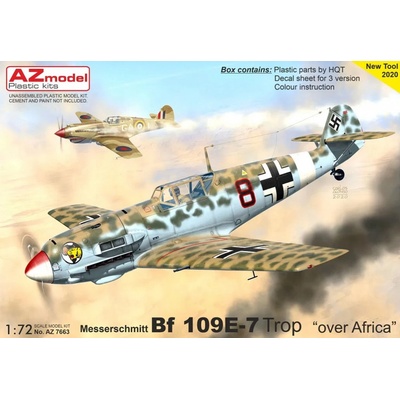 AZmodel Messerschmitt Bf 109 E-7 Trop Over Africa 1:72