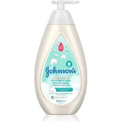 Johnson's Comfort Touch dětský mycí gel a šampon 2 v 1 pro děti 500 ml