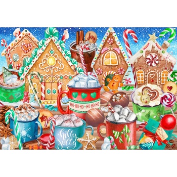 Bluebird Puzzle - Puzzle Candy Canes And Cocoa - 1 000 piese