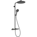 Hansgrohe Raindance Alive S Puro - Душ комплект с термостат, 21x34 cm, 3 струи, EcoSmart, четкан черен хром 24593340 (24593340)