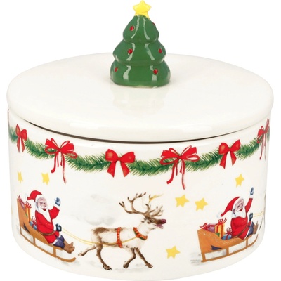 Dóza na cukroví HAMMERSHOI, sada 2 ks, vánoční, bílá, Kähler – Zboží Dáma