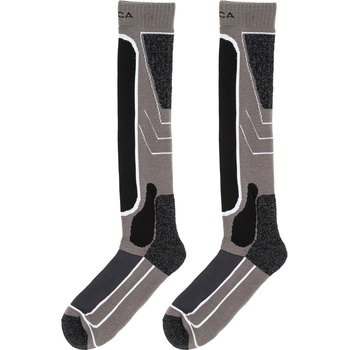 Nevica Мъжки ски чорапи Nevica Meribel 2 Pack Ski Sock Mens - Dark Grey