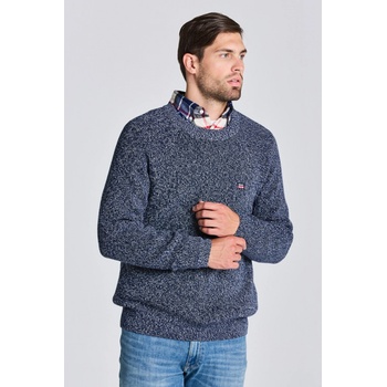 Gant D2. Twisted Cotton C-neck modrá