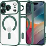 Techsuit Калъф за iPhone 17 Pro Max - Techsuit - Luxury Crystal MagSafe - Тъмно Зелен (KF2348929)