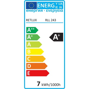 Retlux RLL 243 E27 žárovka LED A60 7W bílá teplá