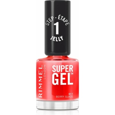 Rimmel Super Gel gélový lak na nechty bez použitia UV/LED lampy odtieň 011 Berry Glace 12 ml