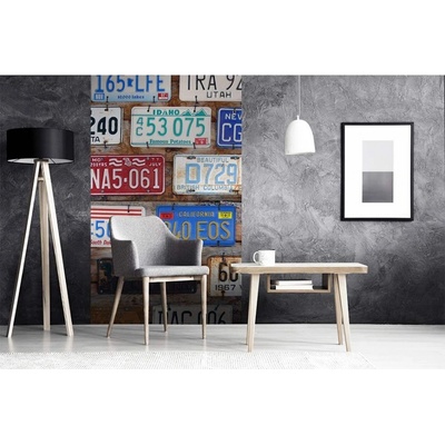 Dimex MS-2-0269 vliesová fototapeta na zeď Poznávací čísla rozměry 150 x 250 cm