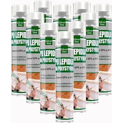 Den Braven Lepidlo na polystyren Silver Line 750 ml pistolové 12 ks