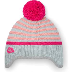 Eisbär Детска зимна шапка (beanie) Eisbär Kid's Igor Pompon Mütze Beanie - Fjord / Pitti Pink / Strawberry - размер 53 cm (904-6934-0311)