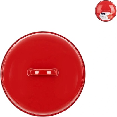Orion Smaltovaná pokrievka Lem 17 cm červená