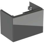 Geberit Acanto - Шкафче за умивалник, 74x54x48 см, 1 чекмедже, стъкло/лава 503.004. JK. 2 (503.004.JK.2)