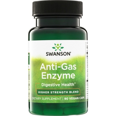 Swanson Anti-Gas Enzyme 90 rostlinných kapslí
