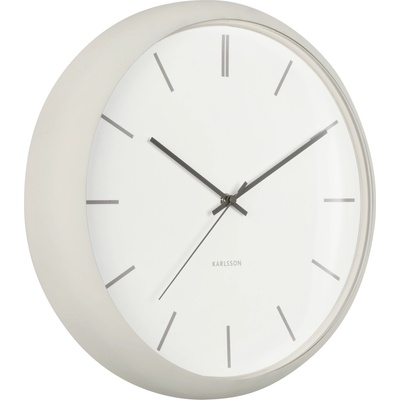 Karlsson Стенен часовник Nirvana Globe бежовосив (KA5859WG)