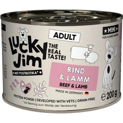 Lucky Jim Classic Mini Adult s hovězím a jehněčím masem 200 g