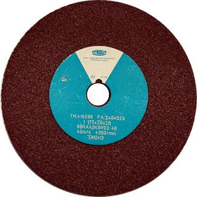 Tyrolit 98RA40K9V40 Brúsny kotúč 175 x 20 x 20 mm 40 T419286
