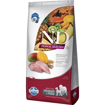 N&D Tropical Selection kuracie 2 x 10 kg