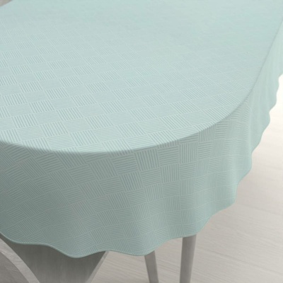 Biante Teflonový oválný ubrus Milano TF-050 světle mentolový 120x200cm