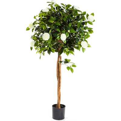 Umelá rastlina Camelia ball biela 130 cm