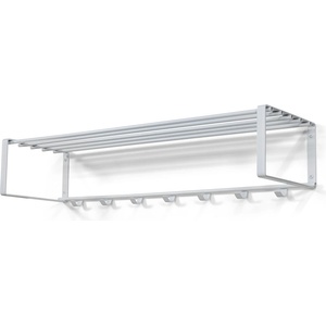 Spinder Design Бяла метална стенна закачалка с рафт 100 cm Rex - Spinder Design (GW130-01)