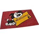 Bo Ma Trading Rohožka barevná 2 psi Béžová 40 x 60 cm