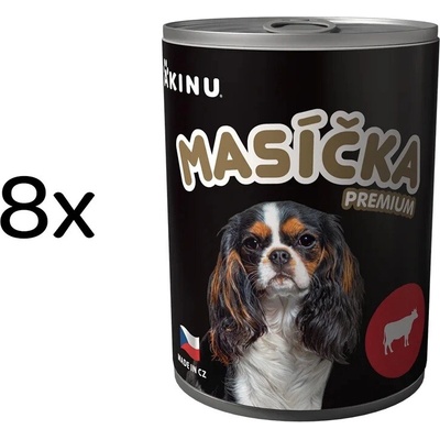 Akinu Masíčka Premium Mleté s hovězím 8 x 400 g