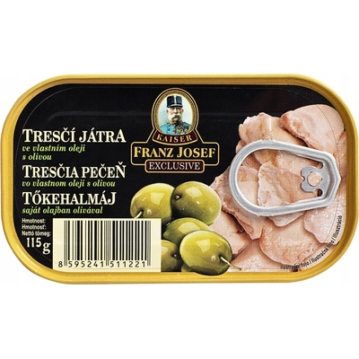 Franz Josef Kaiser tresčia pečeň v olivovom oleji 115g
