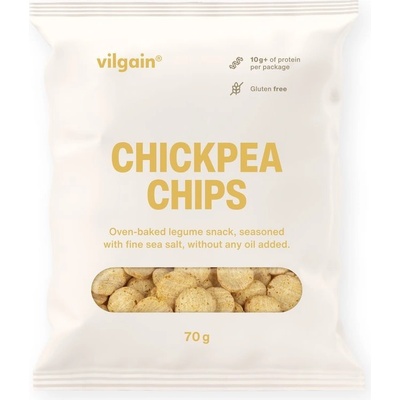 Vilgain Luštěninové chipsy BIO cizrnové 70 g