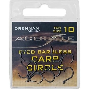 Drennan háčky Acolyte Carp Circle Barbless vel.10