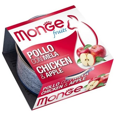 MONGE Fruit Cat Kura a jablko 80 g