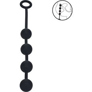 Levelz Round Silicone Anal Balls M 30mm Black