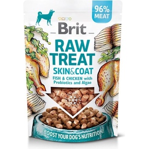 Brit Брит Роу Трит Скин & Кот с Риба & Пиле 40 г
