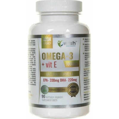 Wish Omega-3 1000 mg vitamín E 90 kapsúl