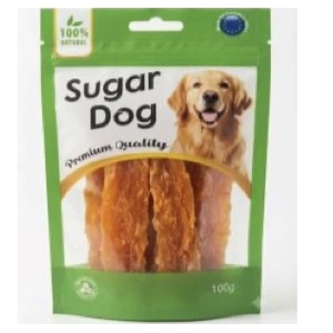 Sugar Dog Лакомства за кучета Сушени пилешки филенца 100 гр (70070)