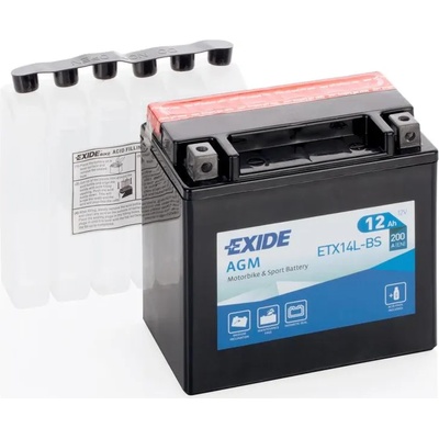 Exide AGM 12Ah 200A right+ YTX14L-BS