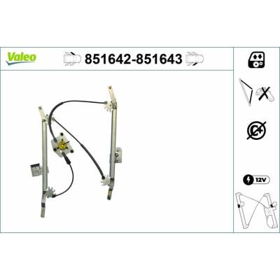 Mechanizmus zdvíhania okna VALEO 851642