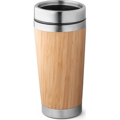 Pietro termohrnek z bambusu a nerezové oceli 500 ml Přírodní
