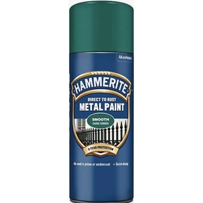 AkzoNobel Hammerite sprej hrdzu hladký 400 ml tmavo zelený