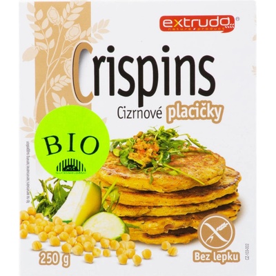 Extrudo Placičky cícerové Crispins bezlepkové Bio 250 g