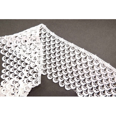 Vzdušná krajka - lomená bílá - šířka 8 cm – Zboží Dáma