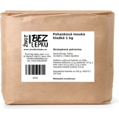 Život bez lepku Pohanková mouka hladká 1 kg